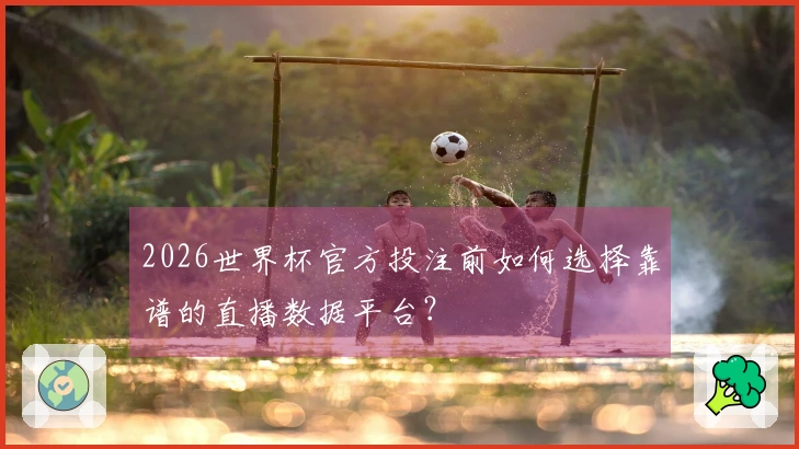 2026世界杯官方投注前如何选择靠谱的直播数据平台？